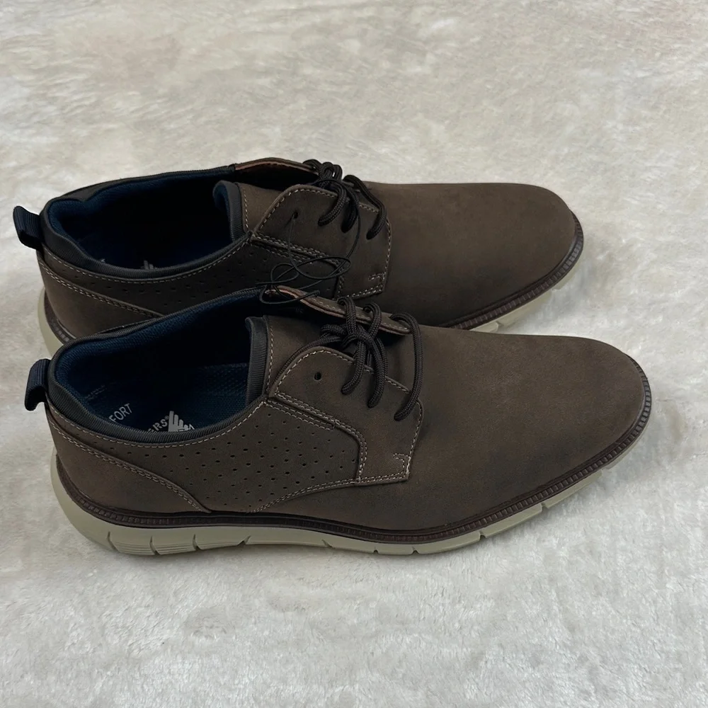 Dockers Brown Men's Oxfords with Black Accents‎ Fontera 24 NIB